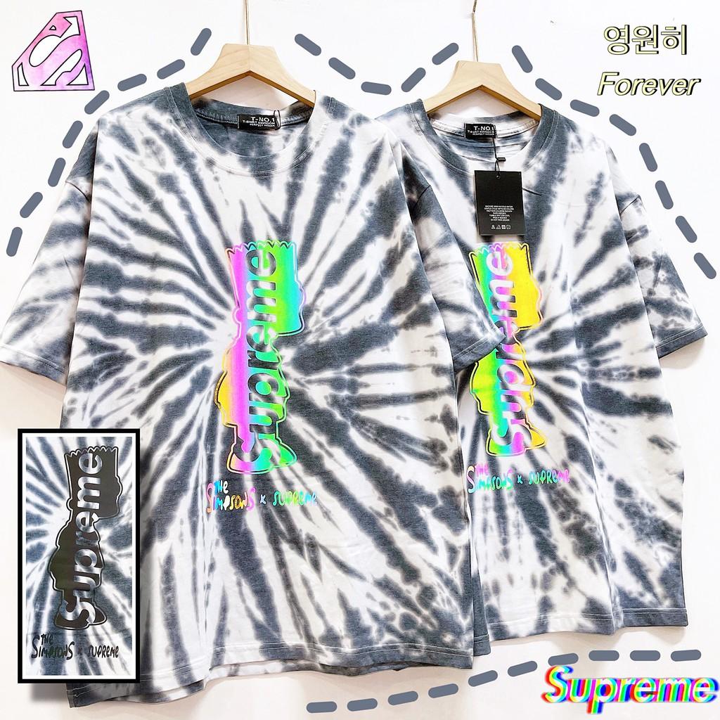 Áo loang tie dye unisex form rộng Tie Boutique nhiều hình - xoáy đen