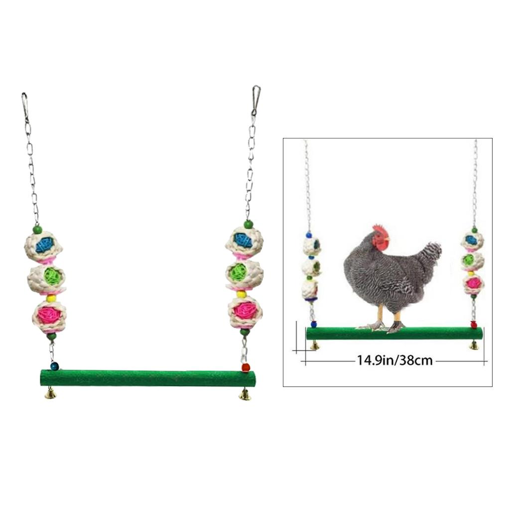 Chicken Swing Pet Swing Chewing Toys for Hens Large Bird Parrot Macaw Training