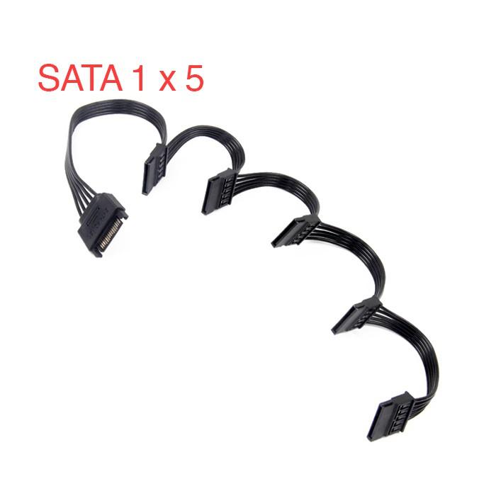Cáp chia nguồn ổ cứng HDD, SSD Sata 1 cổng ra 5 cổng