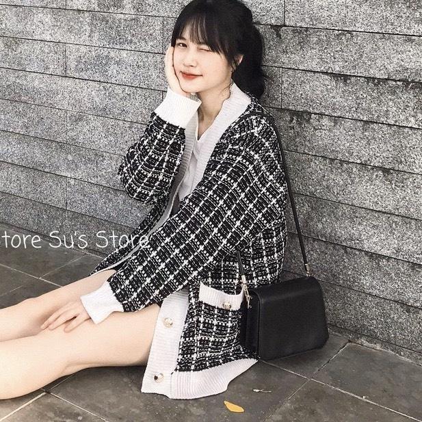 Áo cardigan len nữ ️️ kiểu dáng Hàn Quốc trẻ trung năng động. dễ phối đồ