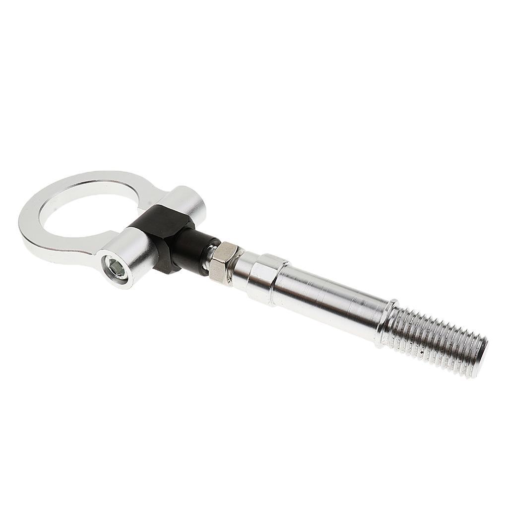 Aluminum Alloy Front Rear Bumper Racing Tow Hook for Mazda 3 +Silver