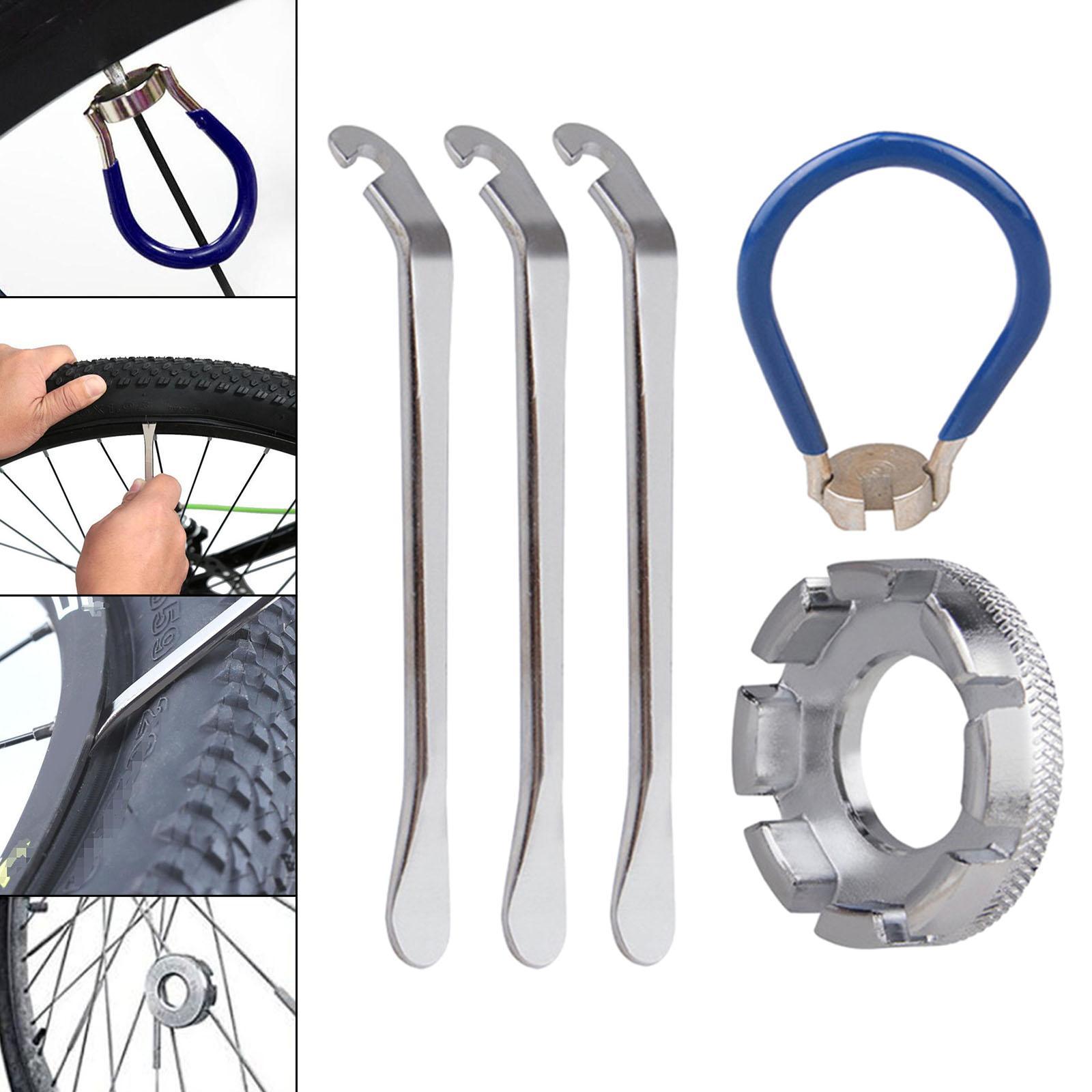 Bike Bicycle Repair Tools Kit Spoke Wrench Lever Removal MTB Set
