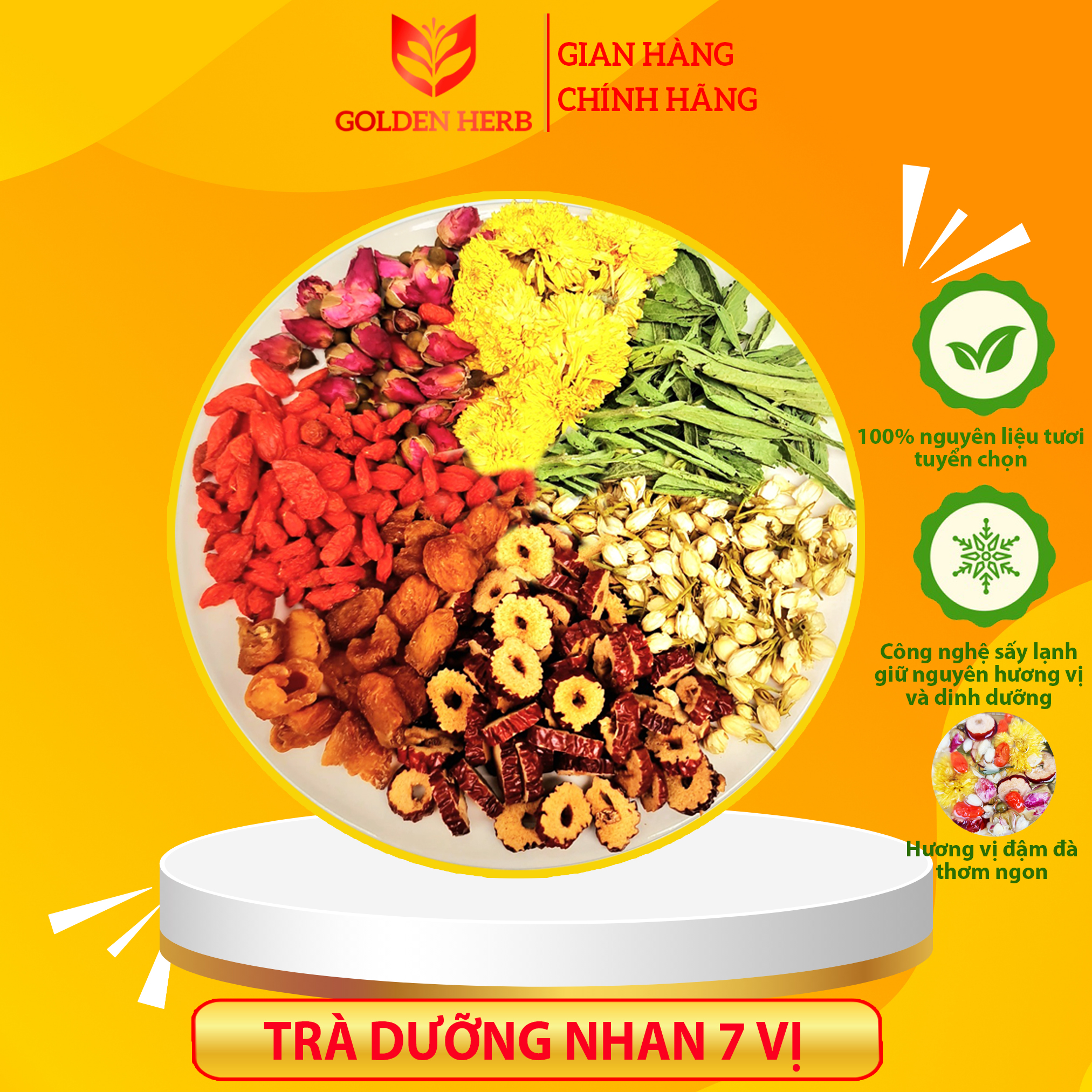 Combo Trà Dưỡng Nhan 7 Ngày 7 Vị Giúp Giữ Dáng Đẹp Da Giảm Mụn Ngừa Nếp Nhăn Ngủ Ngon