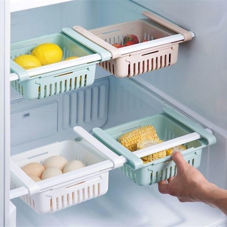 Khay Rổ Kéo Nhựa Đựng Thực Phẩm Trong Tủ Lạnh An Toàn