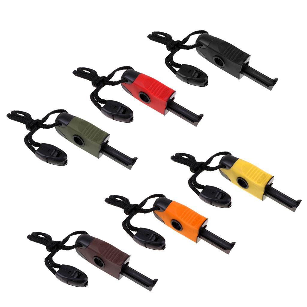 Outdoor Hunting Camping Mini Pocket Telescopic Magnesium Flint Fire Stone Fire Striker Starter with Wrist Strap Emergency Kit