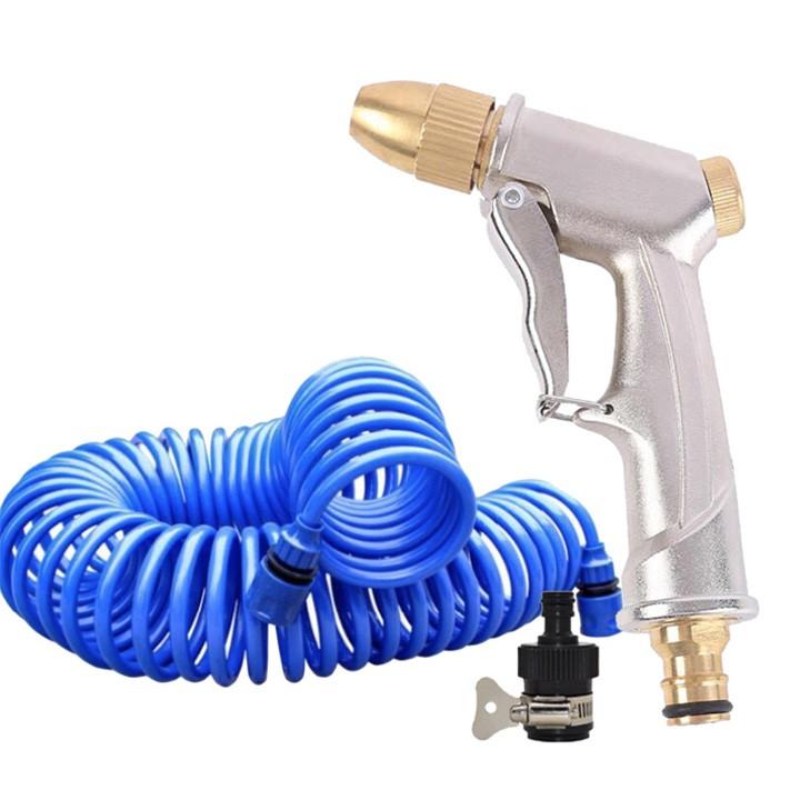 Bộ dây và vòI xịt tăng áp lực nươc 300 loại 10m 206701 kèm cút nối vòi nước