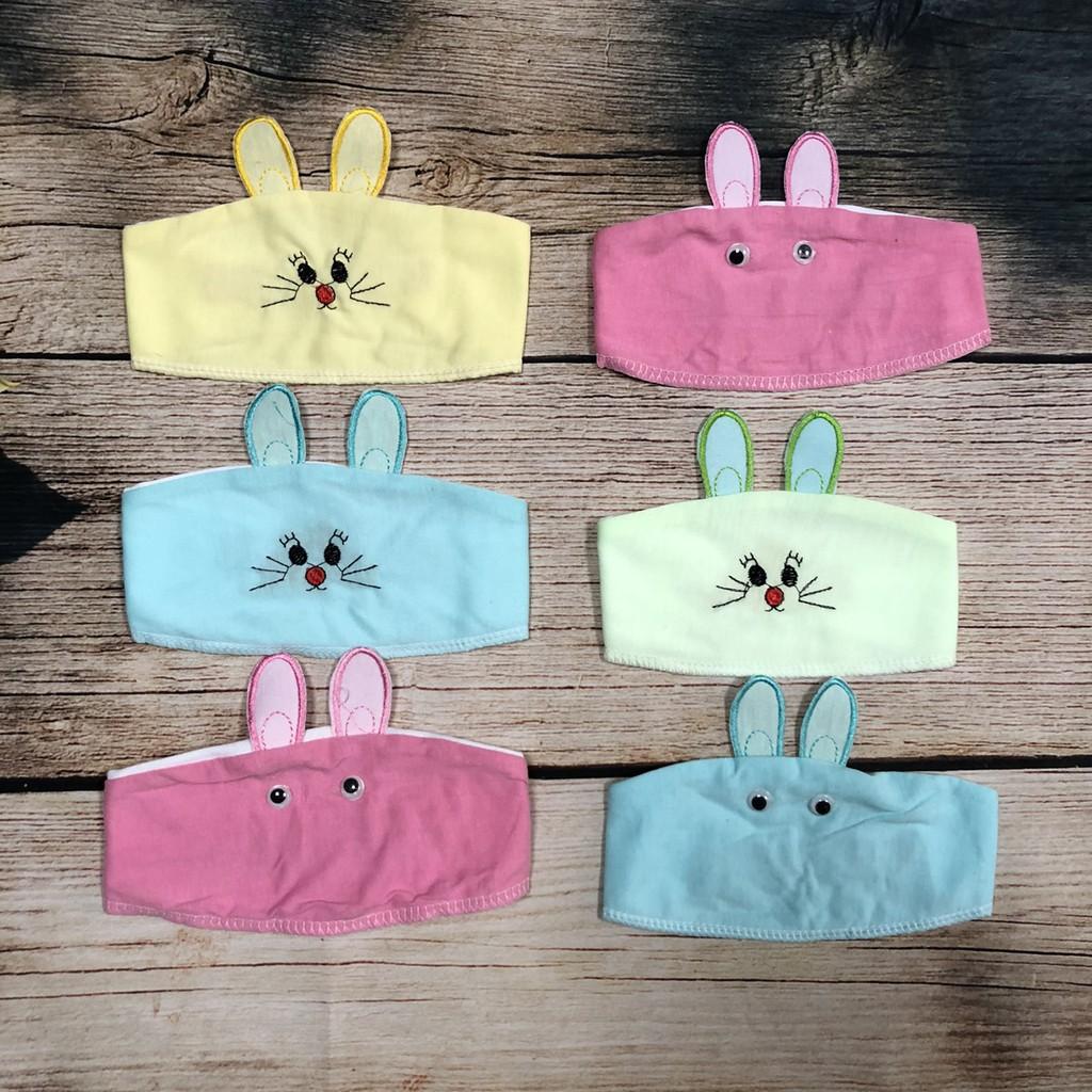 Mũ che thóp cho bé hàng đẹp chất cotton
