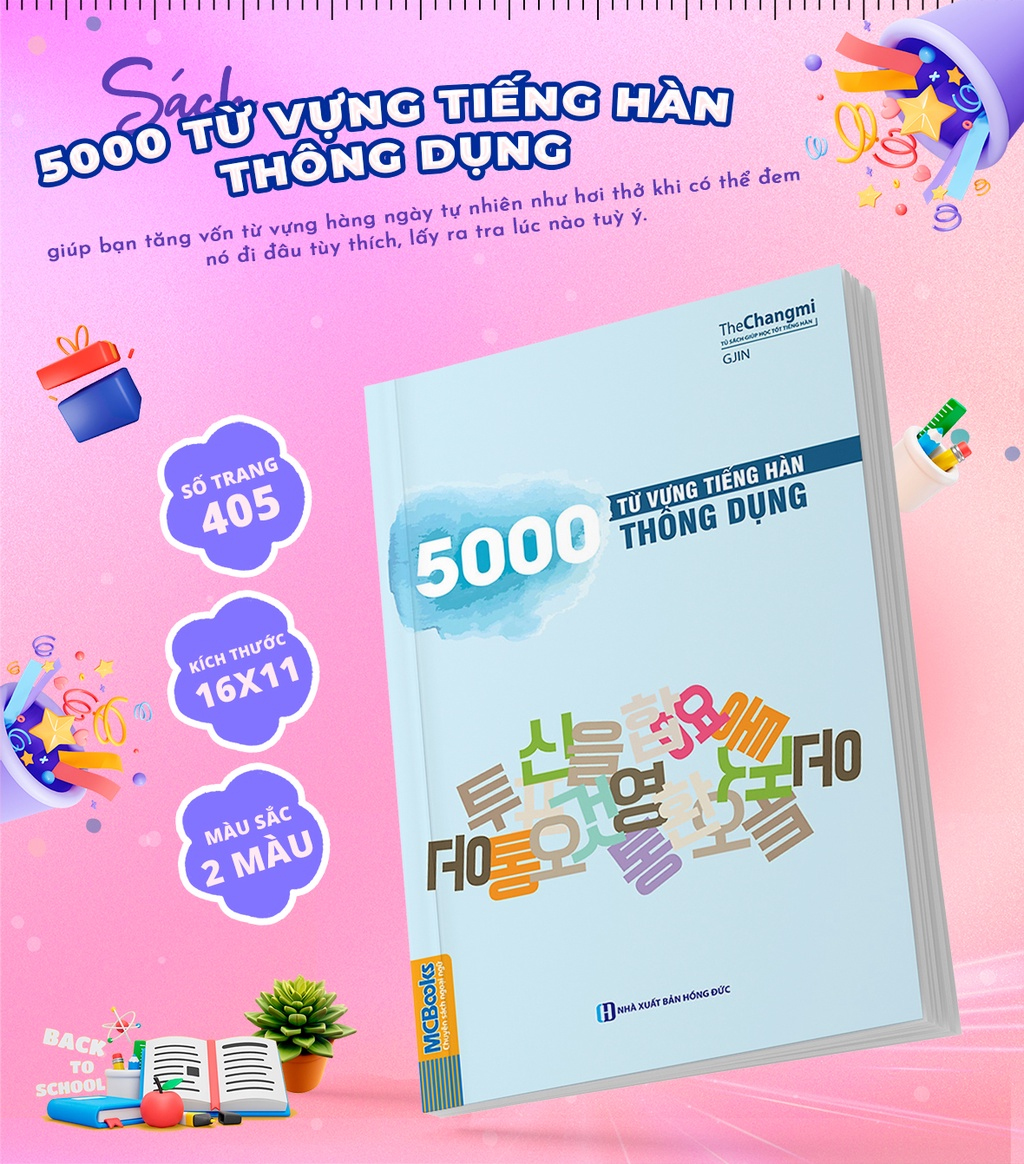 5000 Từ Vựng Tiếng Hàn Thông Dụng