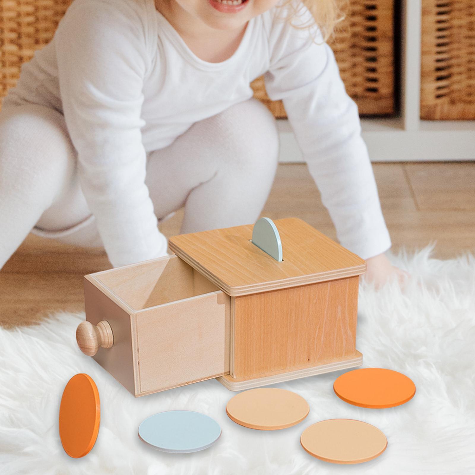 Wooden Box Montessori Toys Preschool Learning Material for Boys Girls