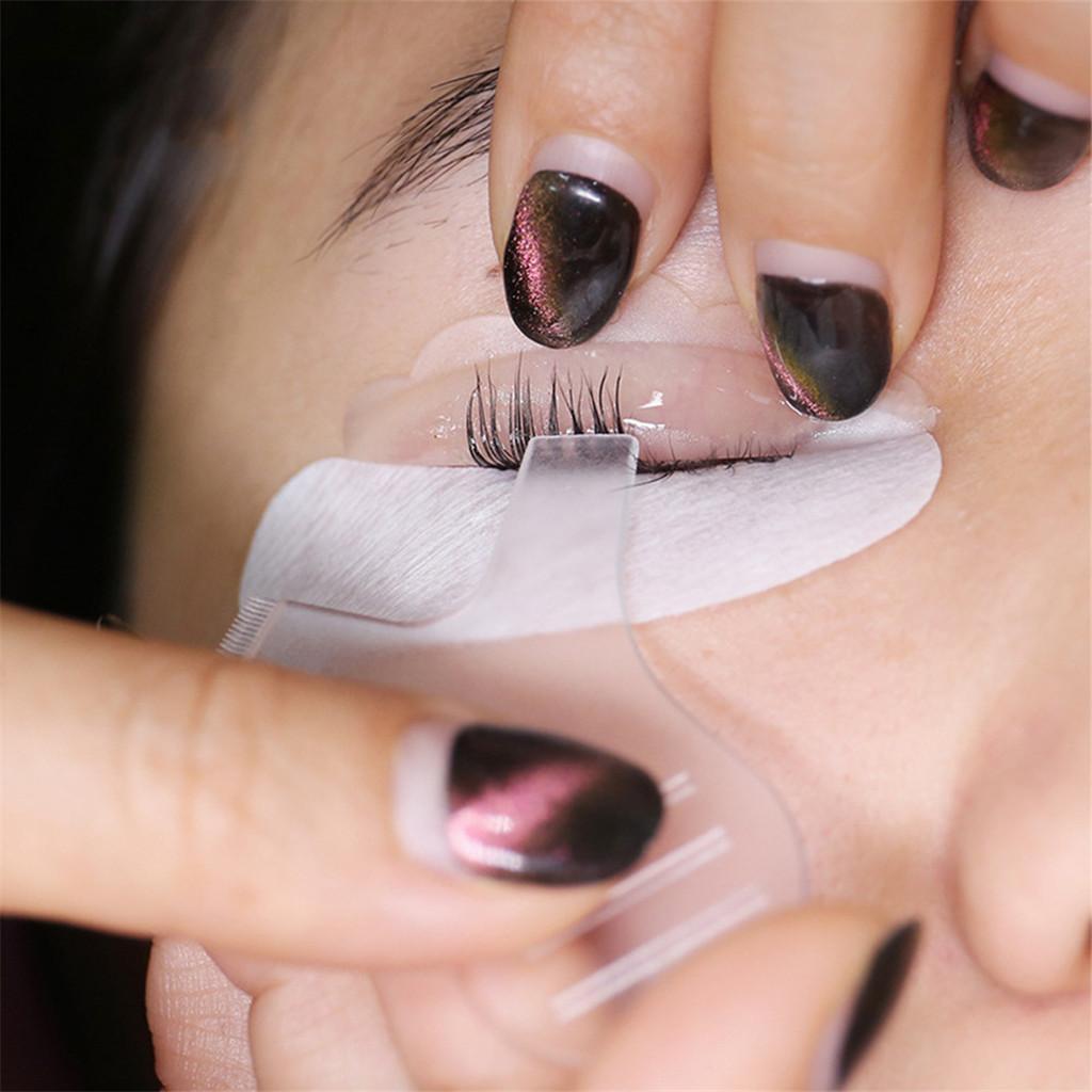 4X Y Shaped Soft Plastic Eyelash Clean Up Brush False Eye Lashes Grafted Tool