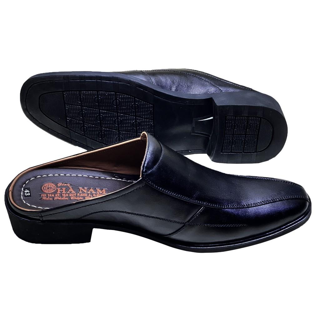 Dép Bít Mũi Nam HÀ NAM Da Bò Thật Cao Cấp GSB2039C