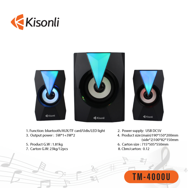 Loa 2.1 Kisonli TM-4000U Bluetooth - Hàng chính hãng