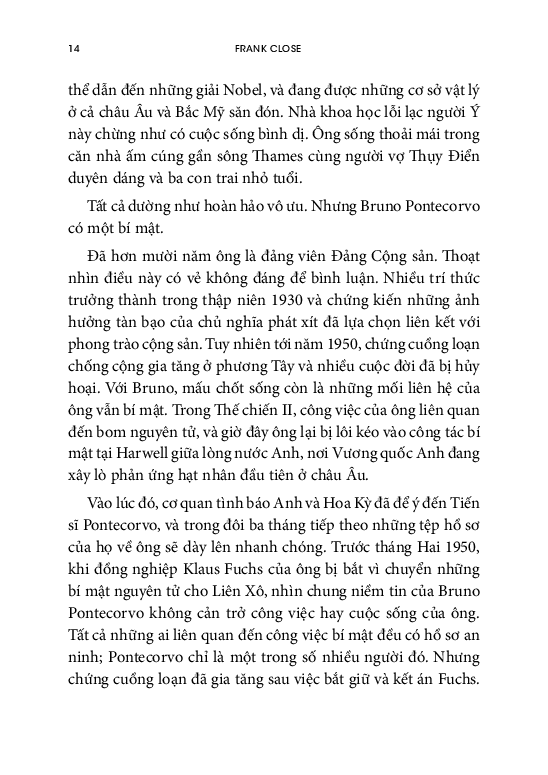 Khoa Học Khám Phá - Nhà Vật Lý Hay Siêu Điệp Viên (Bruno Pontecorvo Và Hai Nửa Cuộc Đời) - Frank Close, Phạm Nam Phong dịch