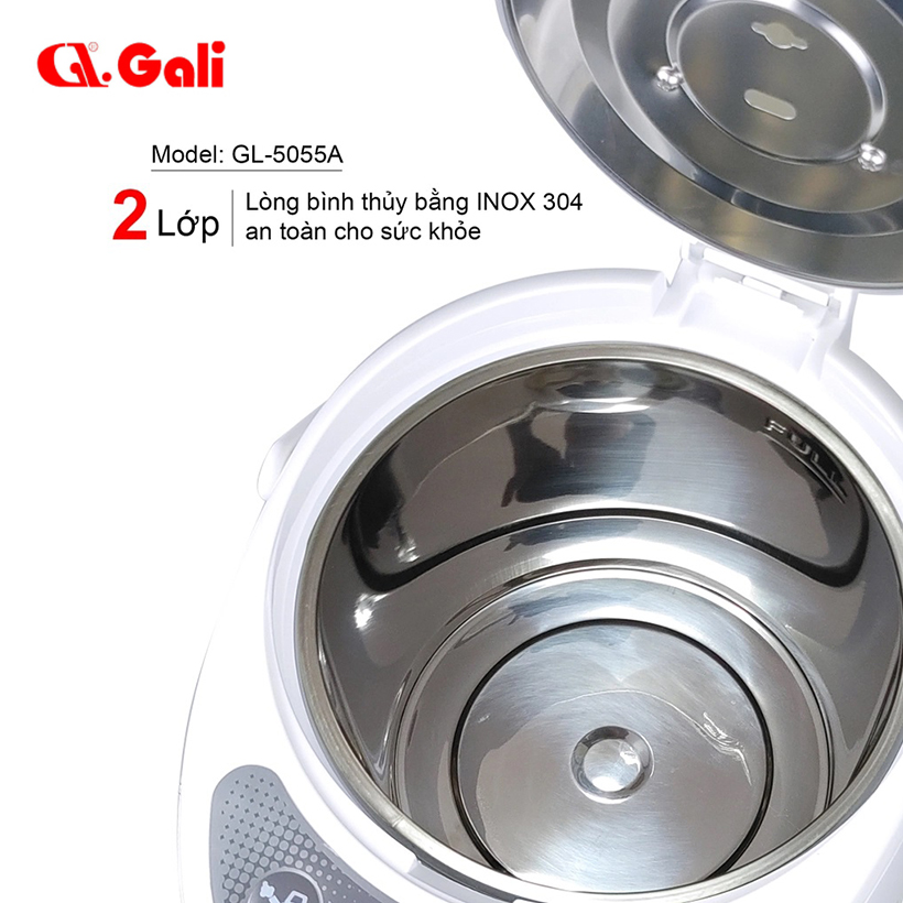 Bình thủy điện 5.5 lít Gali GL-5055A - Hàng chính hãng