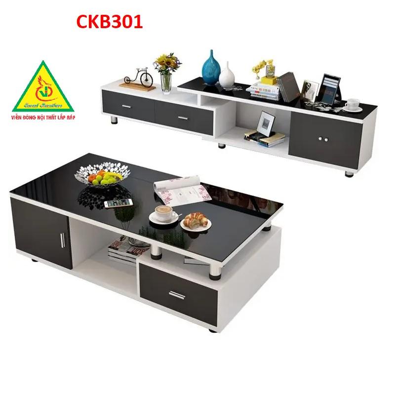 Kệ tivi và bàn trà phong cách hiện đại CKB301 - Nội thất lắp ráp Viendong Adv