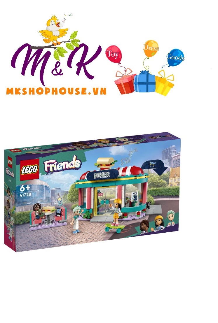 LEGO Friends 41728 Nhà Hàng Trung Tâm Thành Phố HeartLake (346 Chi Tiết)