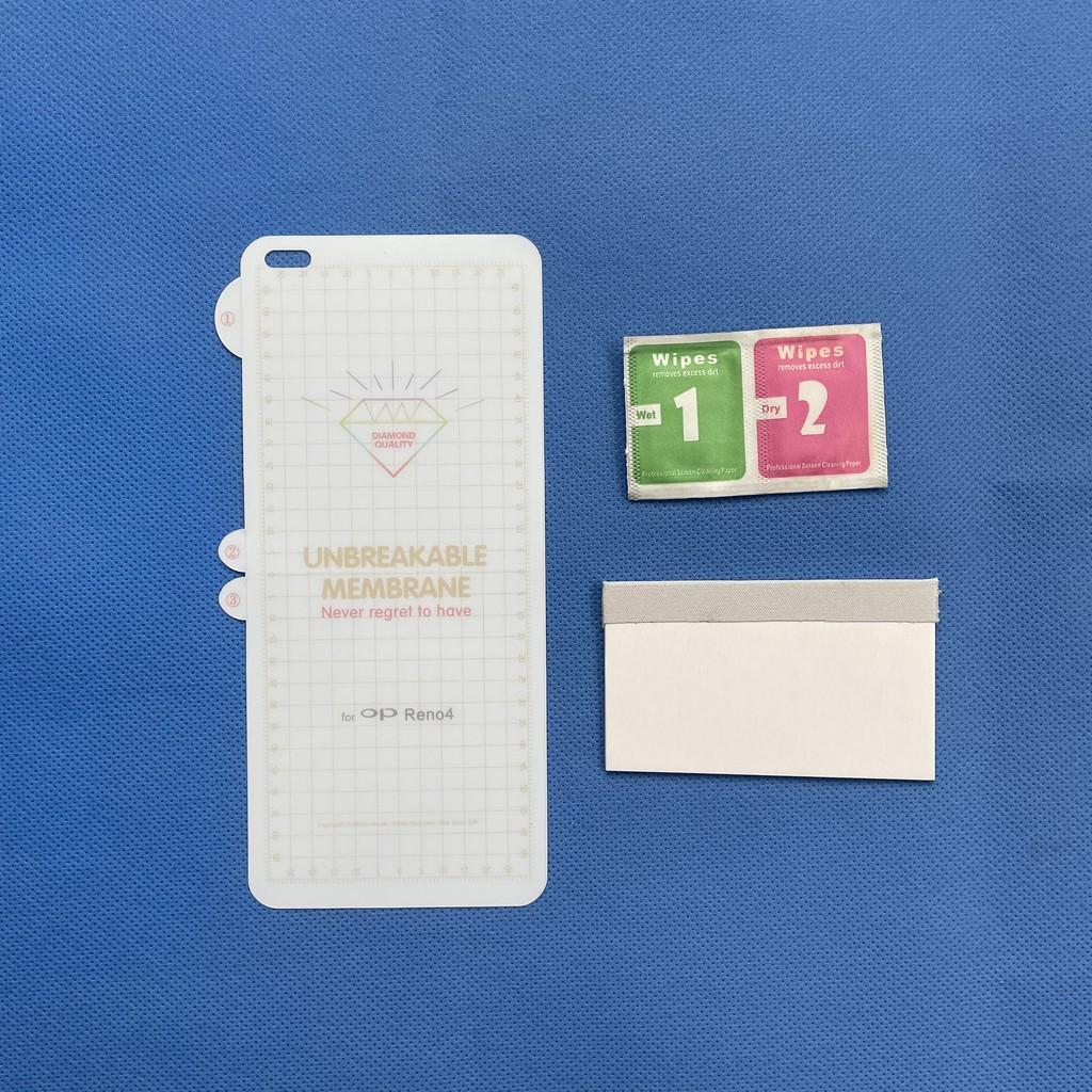 Miếng dán dẻo ppf cho điện thoại Oppo Reno 4- tự phục hồi vết xước.