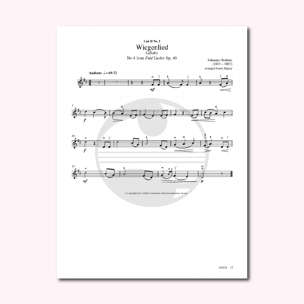 Sách Violin Series 9 Grade Preliminary