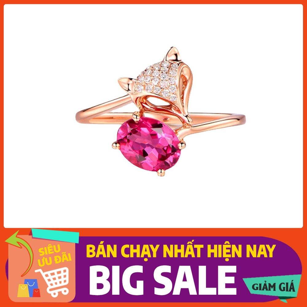 Nhẫn Tiểu Hồ Ly Ruby Hồng