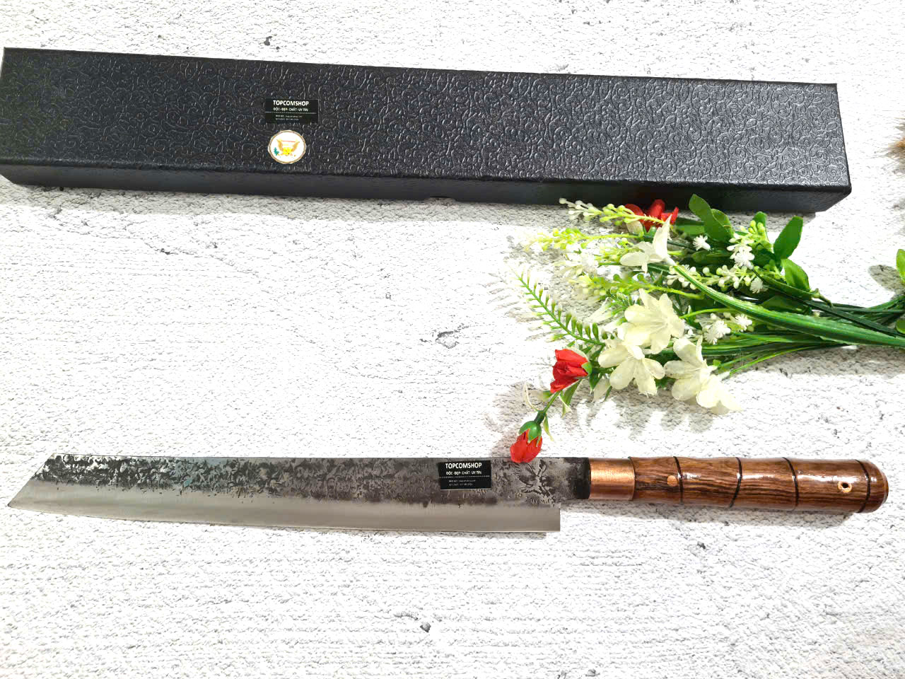 DAO - DAO BẾP SASHIMI MẶT HOA VĂN MÃ N4 vns