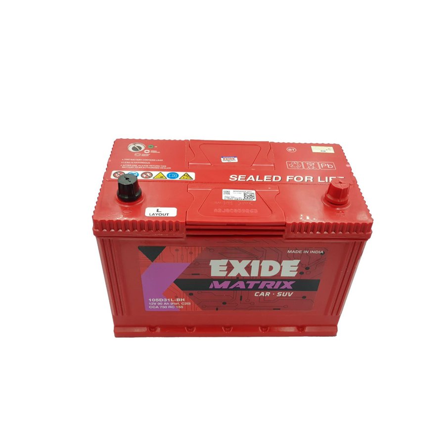 Bình Ắc Quy EXIDE 105D31L/R 12V-90Ah