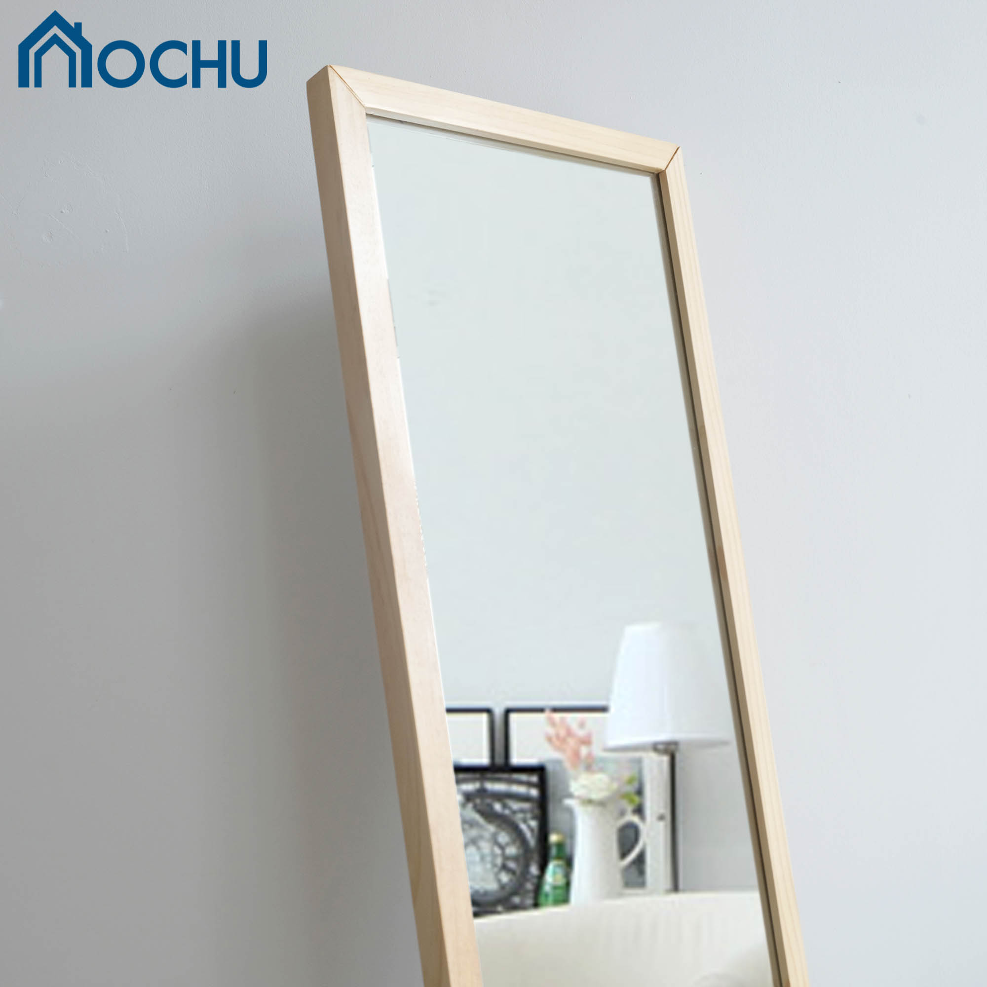 Gương Đứng Soi Toàn Thân Tràn Viền Khung Gỗ OCHU - A Mirror - Natural