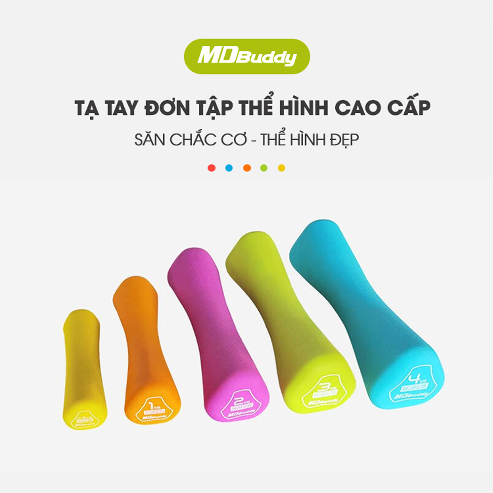 Tạ tay đơn tập thể hình cao cấp MDBuddy MD2021