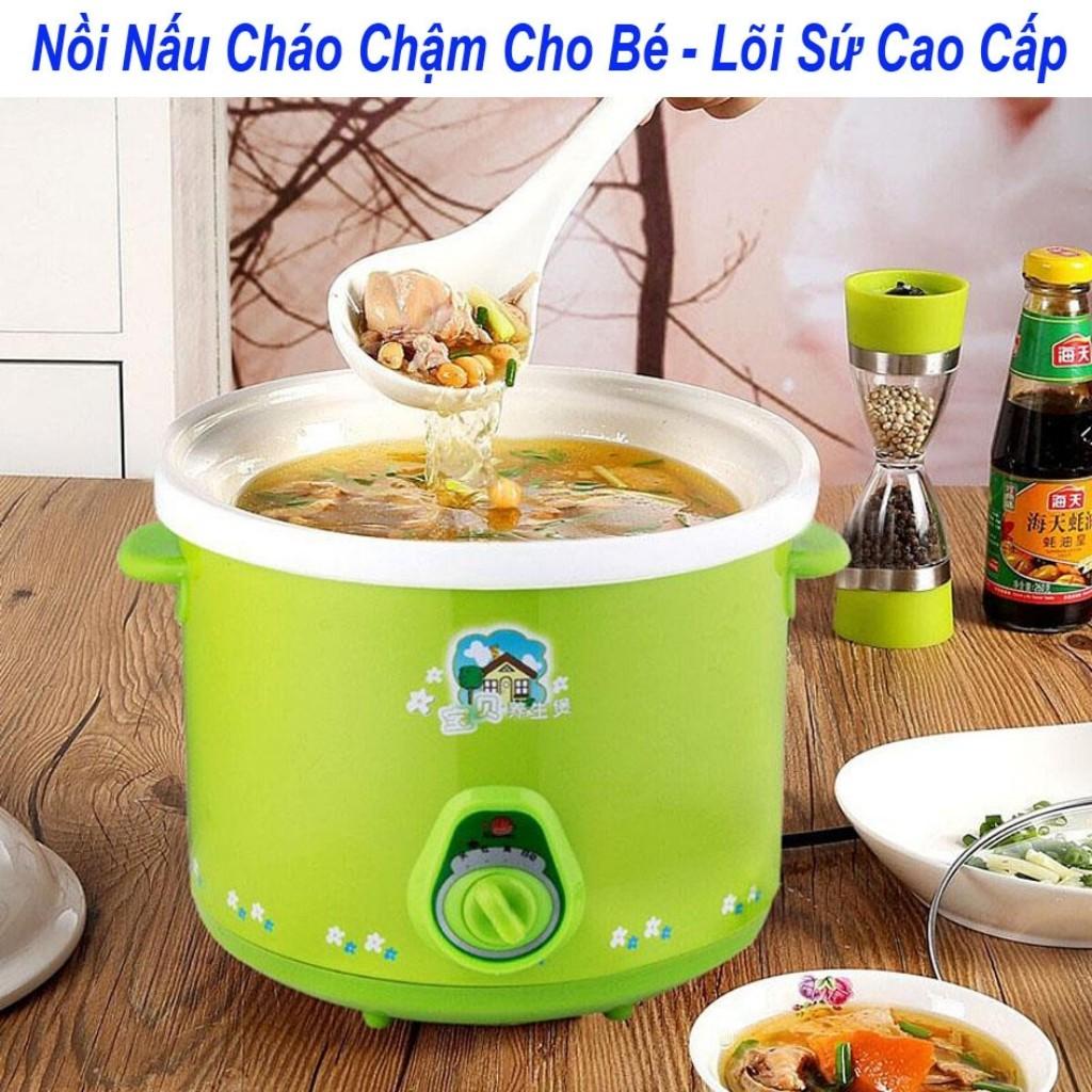 Nồi Nấu Cháo Chậm Cho Bé 1.5L Tiện Lợi Đa Năng