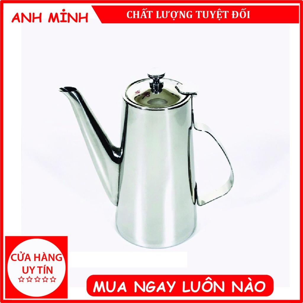 Bình Inox có vòi rót - Ấm đựng trà pha cà phê 2 lít - Dụng cụ gia đình Anh Minh