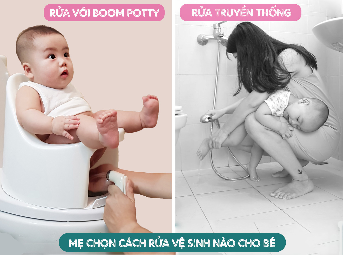 Bô Vệ Sinh Thông Minh Boom Potty