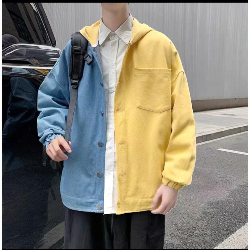 Áo Khoác jacket Kaki 2 màu có nón 2021 trumunisex aothununisex