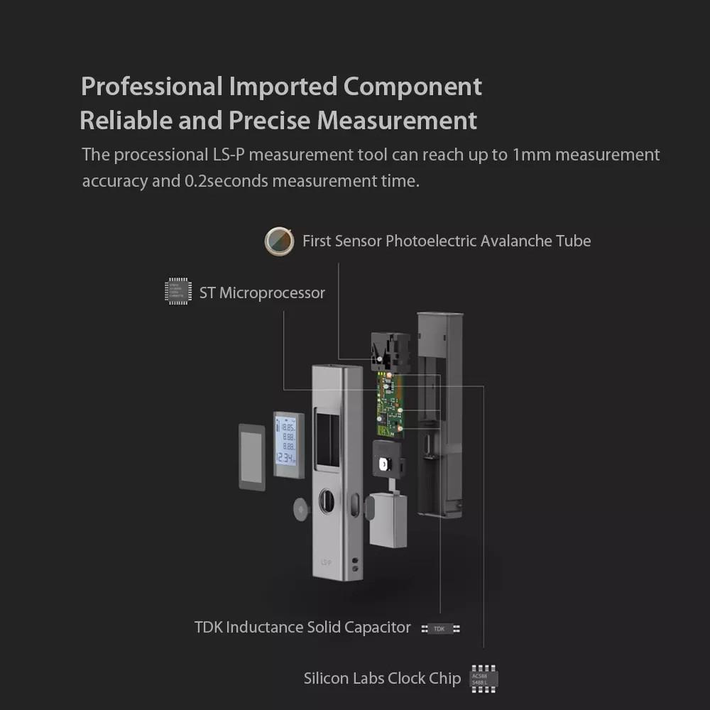 Máy đo khoảng cách Laser Xiao mi Duka LS-P 40m Máy đo la ze