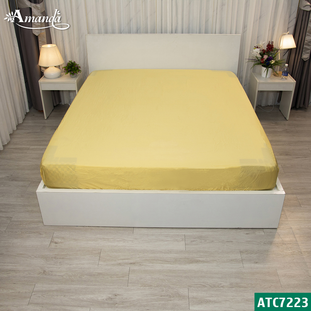 Bộ chăn ga gối lụa tencel tơ tằm mát mịn Amanda