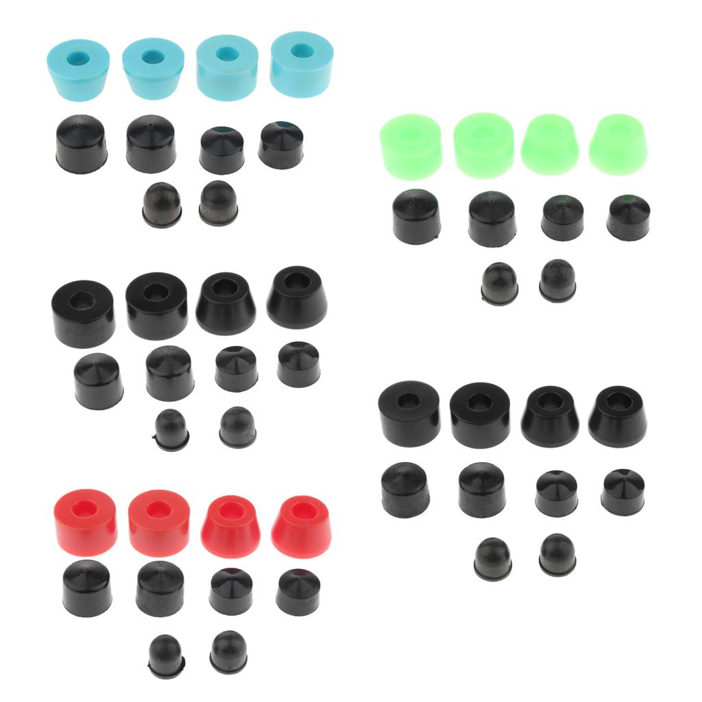 10pcs Skateboard Longboard Truck Bushings   Cups Set Black 85A