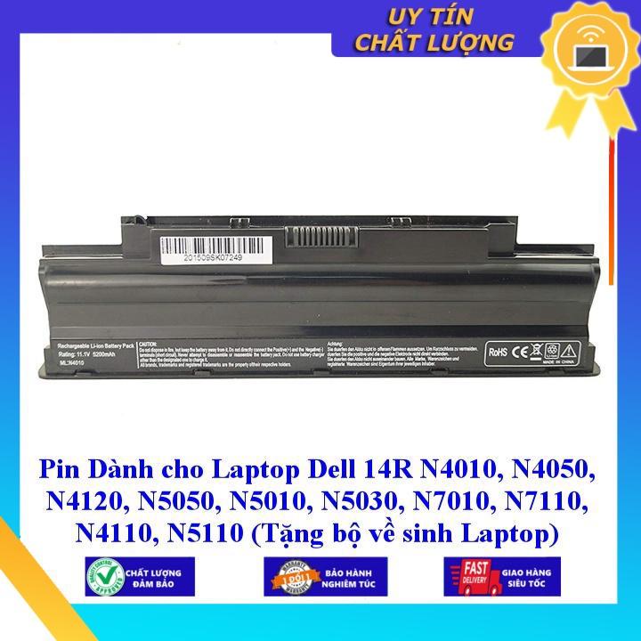 Pin dùng cho Laptop Dell 14R N4010 N4050 N4120 N5050 N5010 N5030 N7010 N7110 N4110 N5110 - Hàng Nhập Khẩu MIBAT373