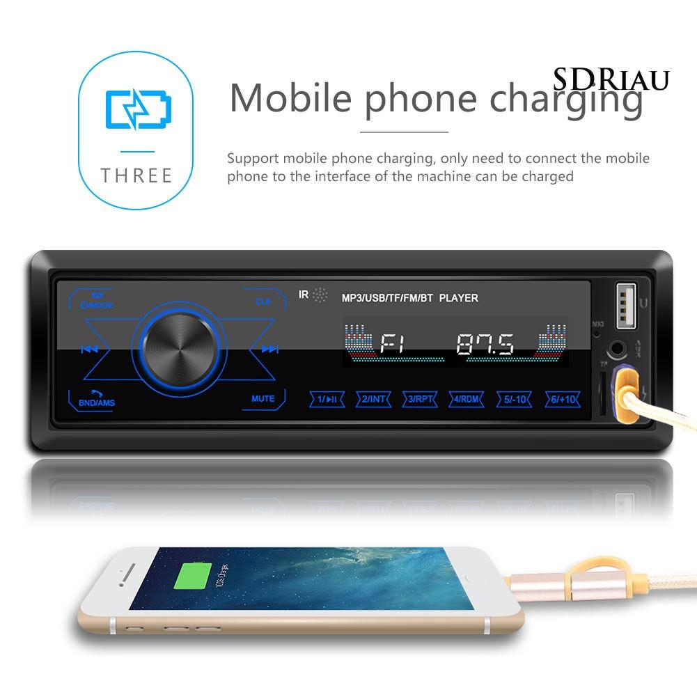 Máy Nghe Nhạc MP3 Bluetooth 1 Din Tiện Dụng Kèm Phụ Kiện Cho Xe Hơi