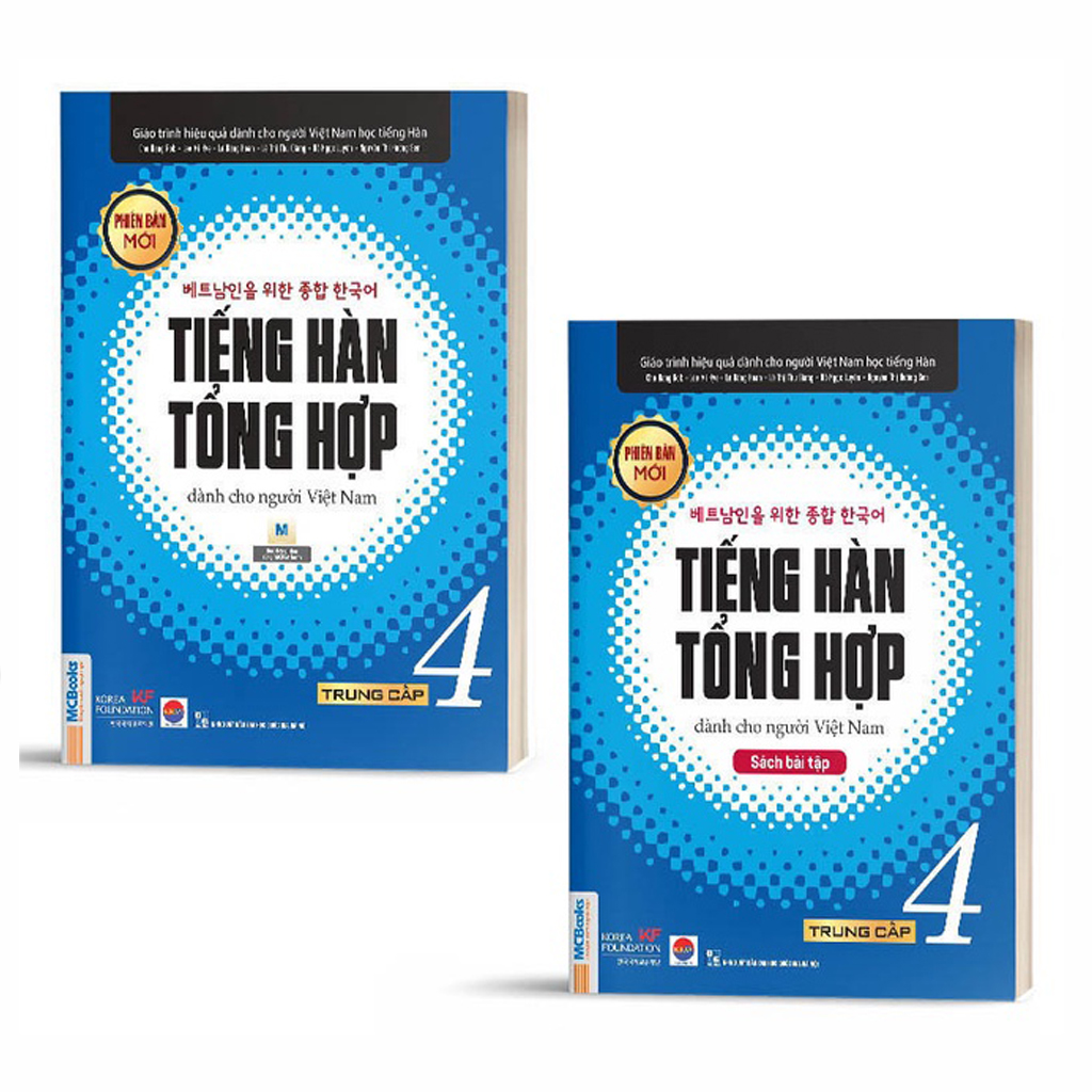 Sách Tiếng Hàn Tổng Hợp Dành Cho Người Việt Nam Trung Cấp 4 - Sách Giáo Trình và Sách Bài Tập, Kèm App Học Online