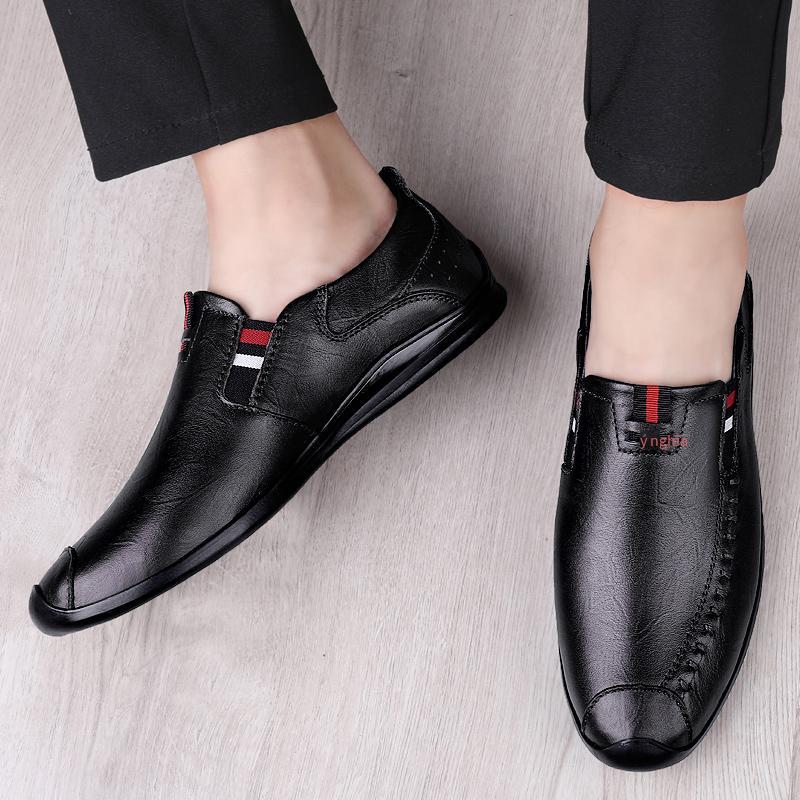 Giao hàng nhanh giày da size lớn giày đôi giày đảm bảo chất lượng giày thường lưới khử mùi giày đỏ