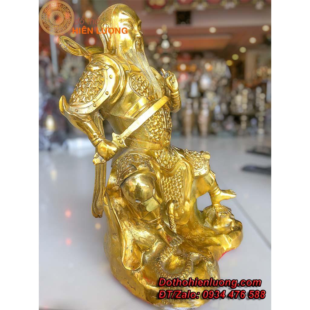 Tượng Huyền Thiên Trấn Vũ Bằng Đồng Thau Cao 40cm