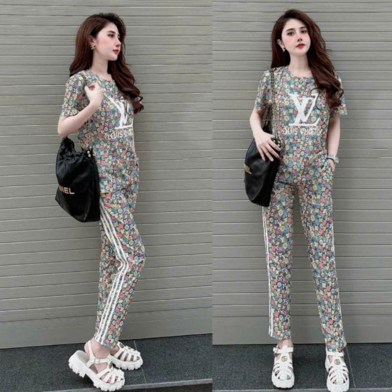 Sét bộ đồ nữ bigsize mẫu mới chất thun lạnh in họa tiết 3D độc lạ cao cấp, bộ đồ đi chơi, bộ đồ mặc ở nhà thời trang