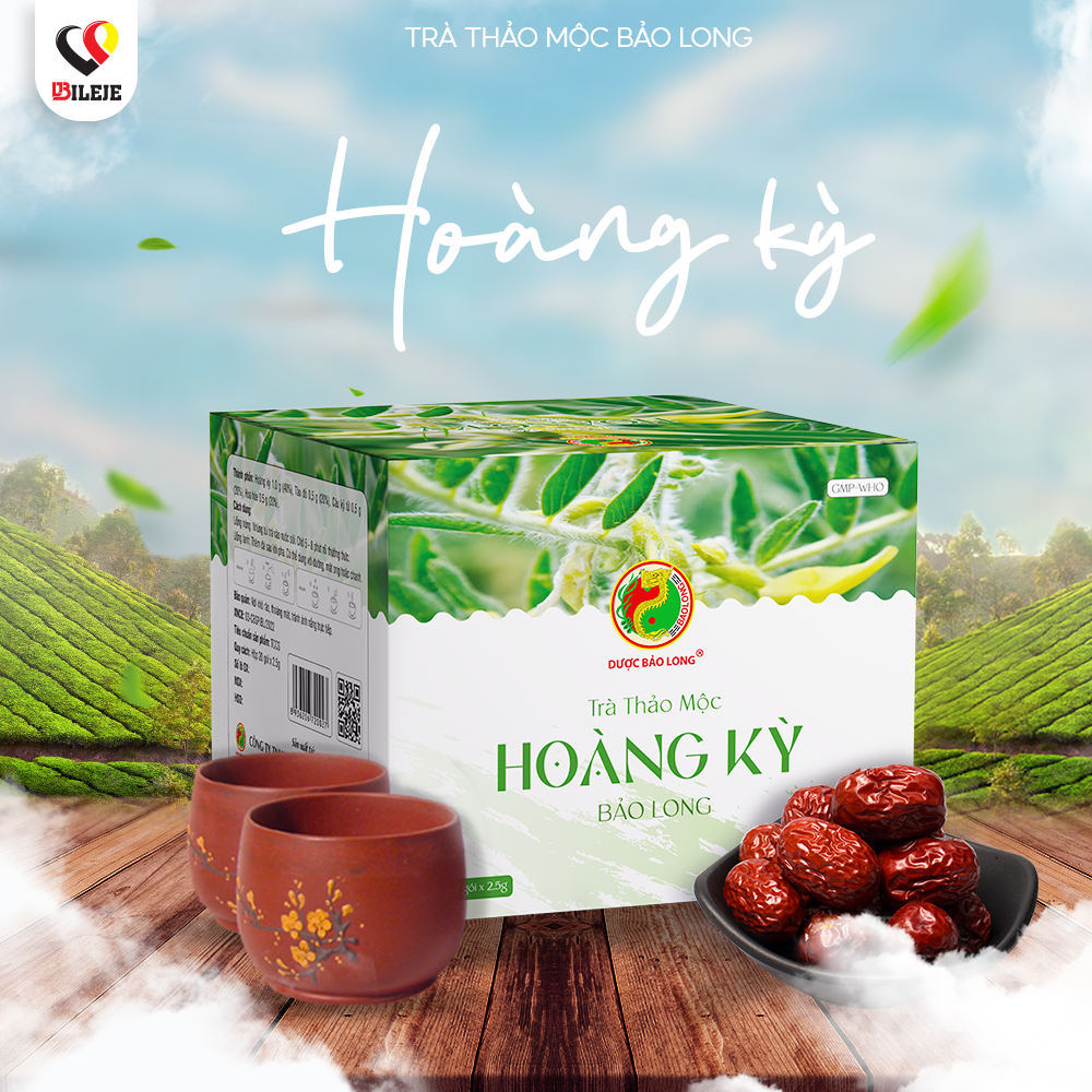 Trà Thảo Mộc Hoàng Kỳ - Bảo Long - Hàng Chính Hãng