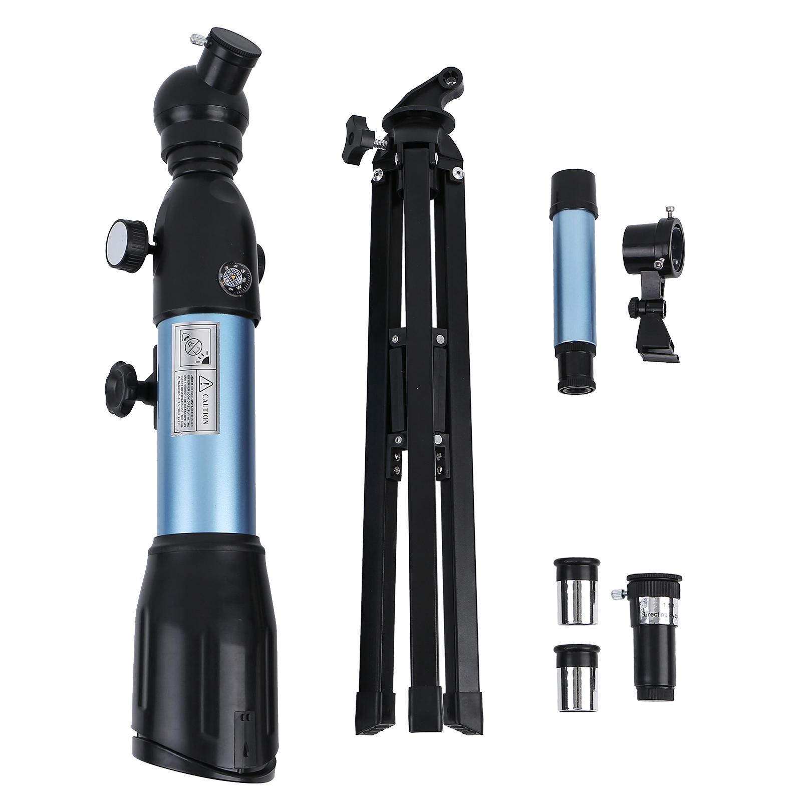 Astronomical Telescope 90X HD Monocular Telescope Refractor Spotting Scope Beginner Kids Telescope with 5×24 Finder