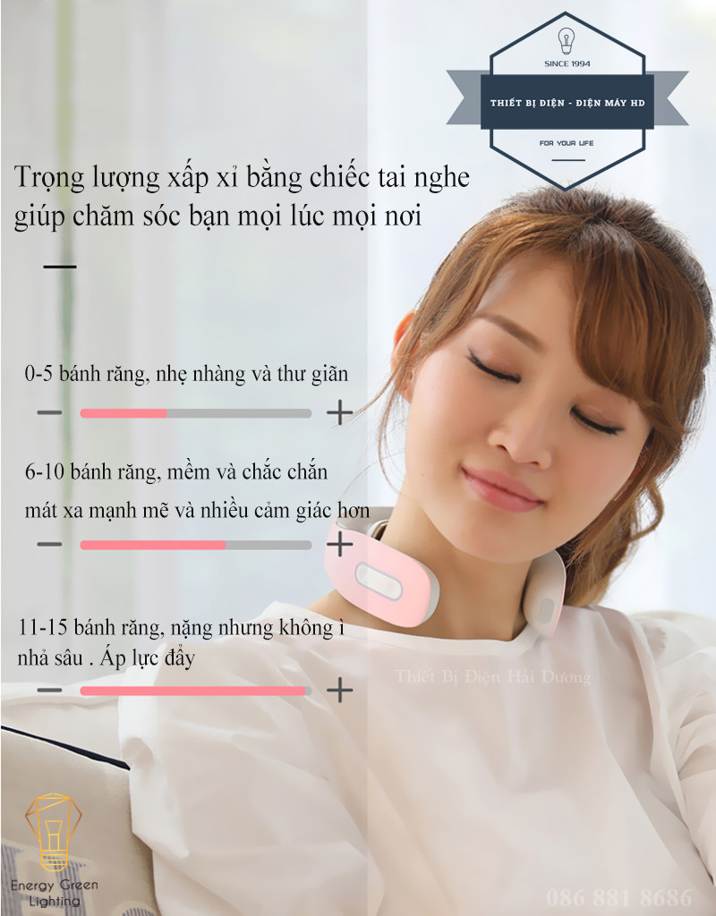 Máy Mát Xa Cổ , Vai , Gáy MX-N301 Hình Chữ U - Giảm Cơn Đau Nhanh Chóng - Massager Món Quà Ý Nghĩa - Có Video