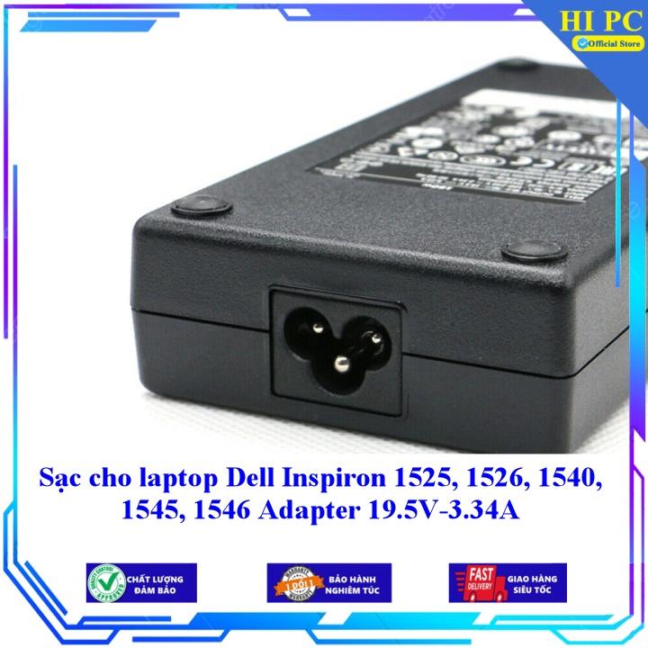 Sạc cho laptop Dell Inspiron 1525 1526 1540 1545 1546 Adapter 19.5V-3.34A - Kèm Dây nguồn - Hàng Nhập Khẩu