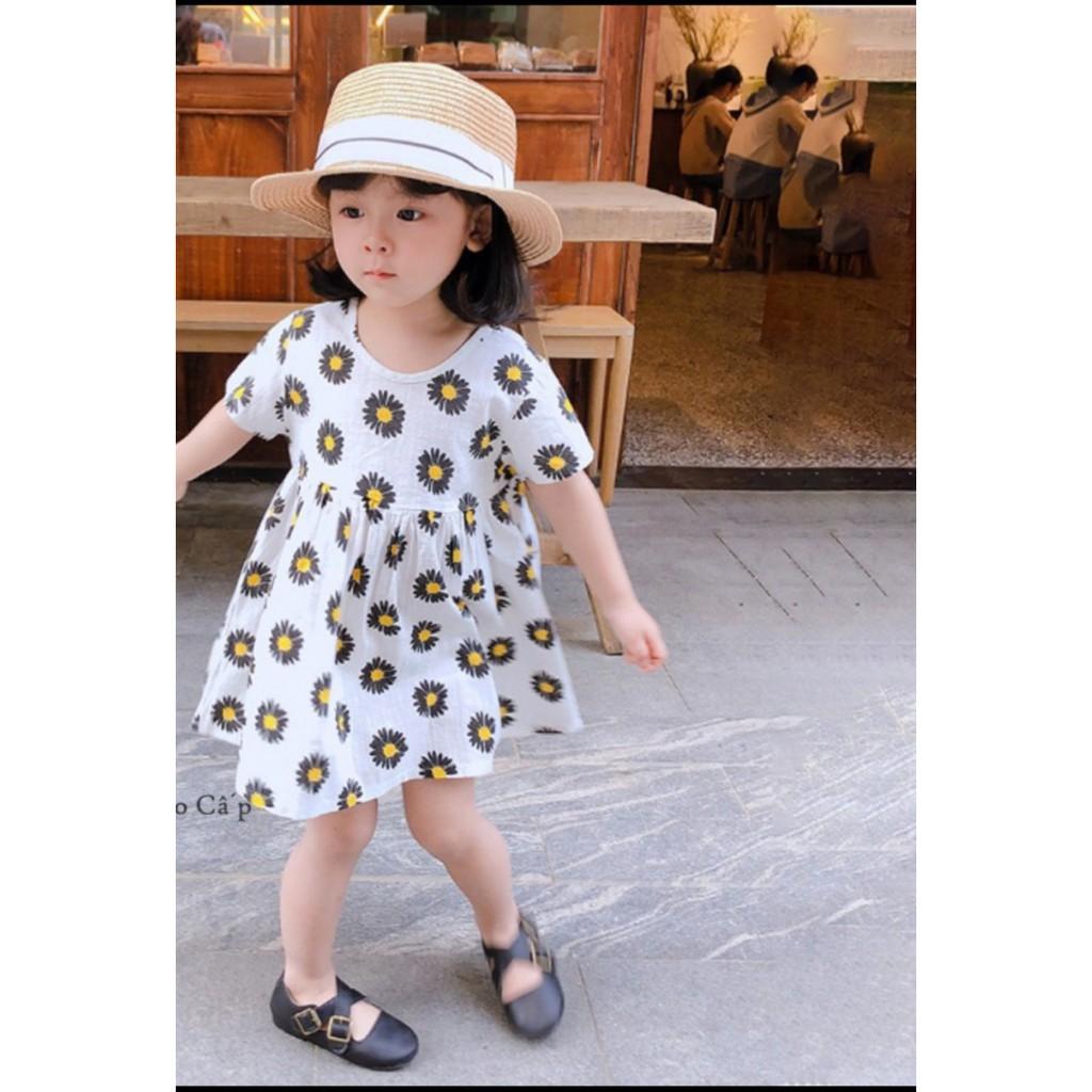 Váy cotton Hoa Cúc Nhí Cho Bé