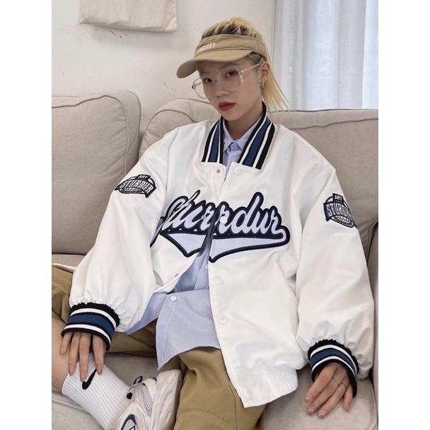 Áo Bomber Jacket Dù 2 Lớp STURDUR Unisex Nam Nư Chất Gió dù,2 lớp,from rộng bo tay