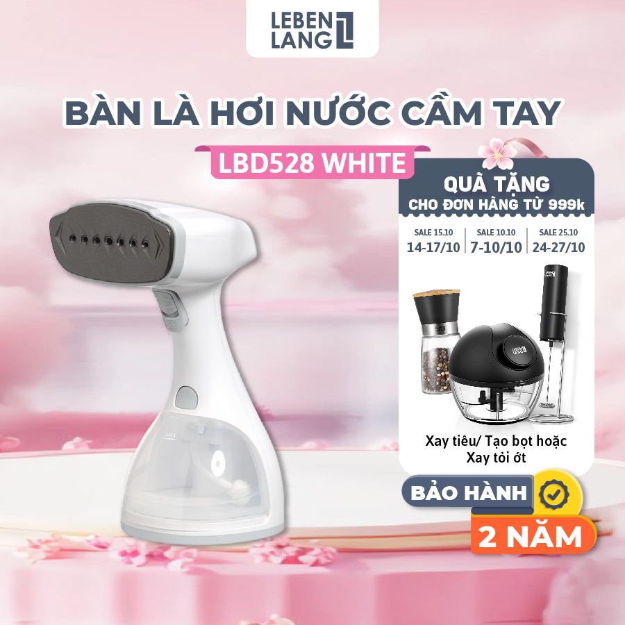 Bàn là hơi nước cầm tay LEBENLANG LBD528W, công suất 1500W-300ml, BẢO HÀNH 24 THÁNG