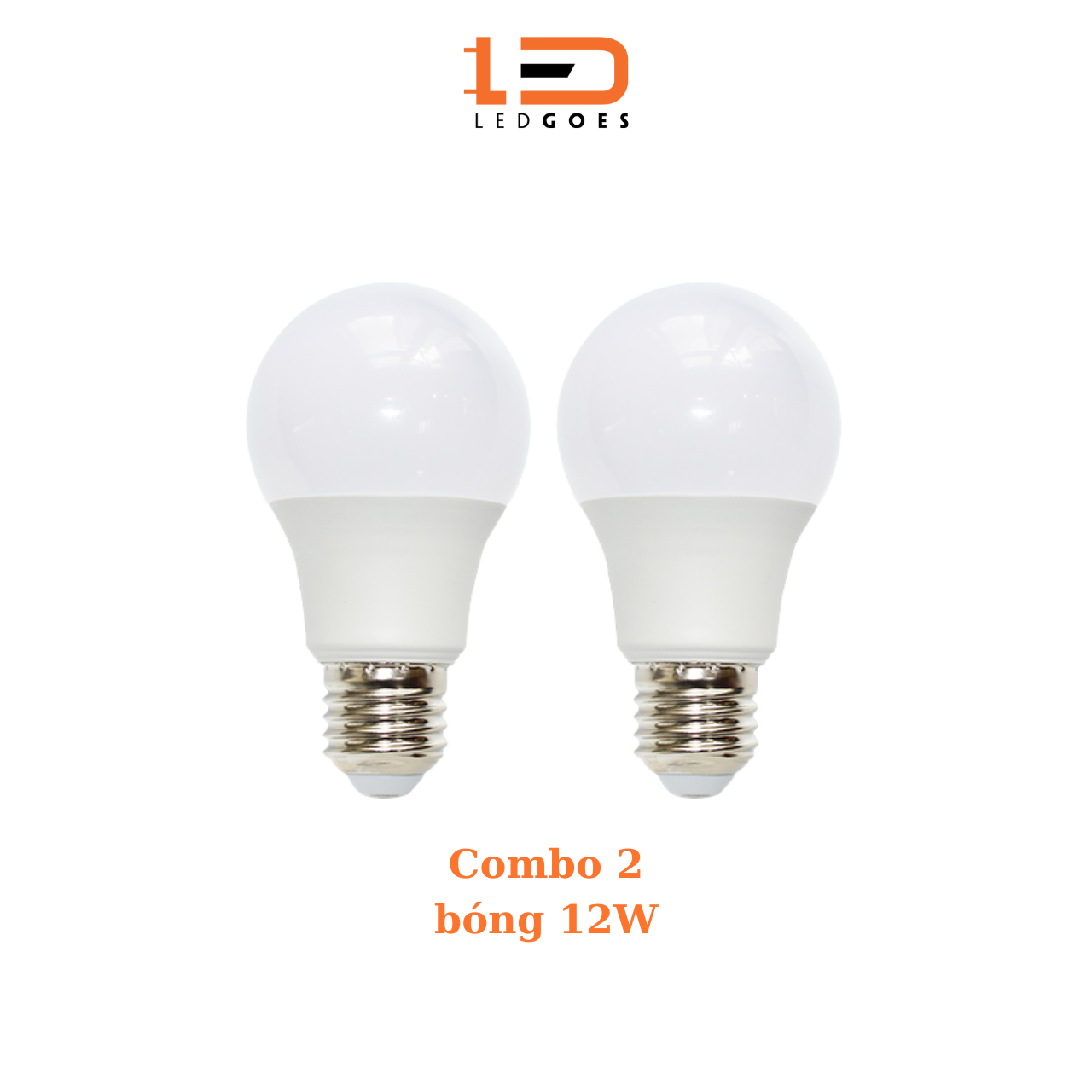 COMBO 2 Bóng đèn LED bulb tròn LEDGOES 12W