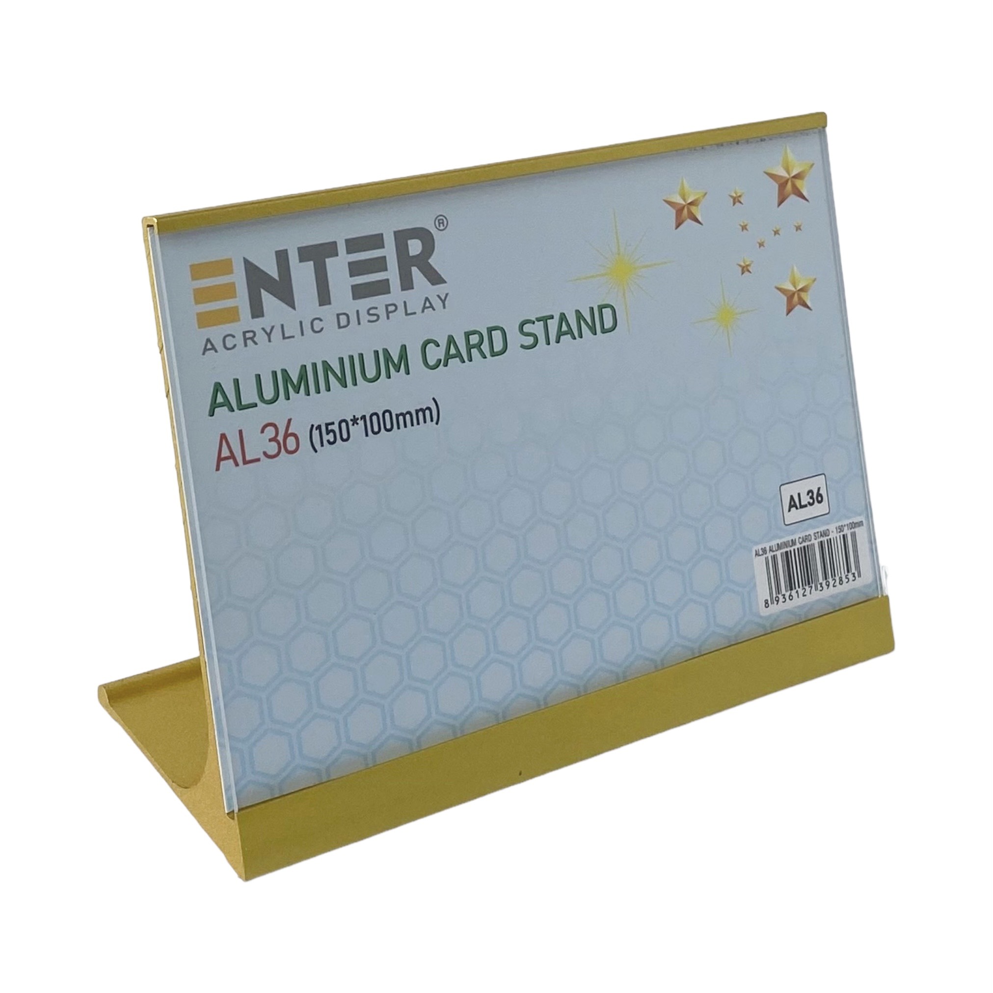 Bảng thông tin để bàn nhôm Enter AL36 150x100mm, Khung thông tin sản phẩm, Khung bảng giá, Kệ trưng bày để bàn