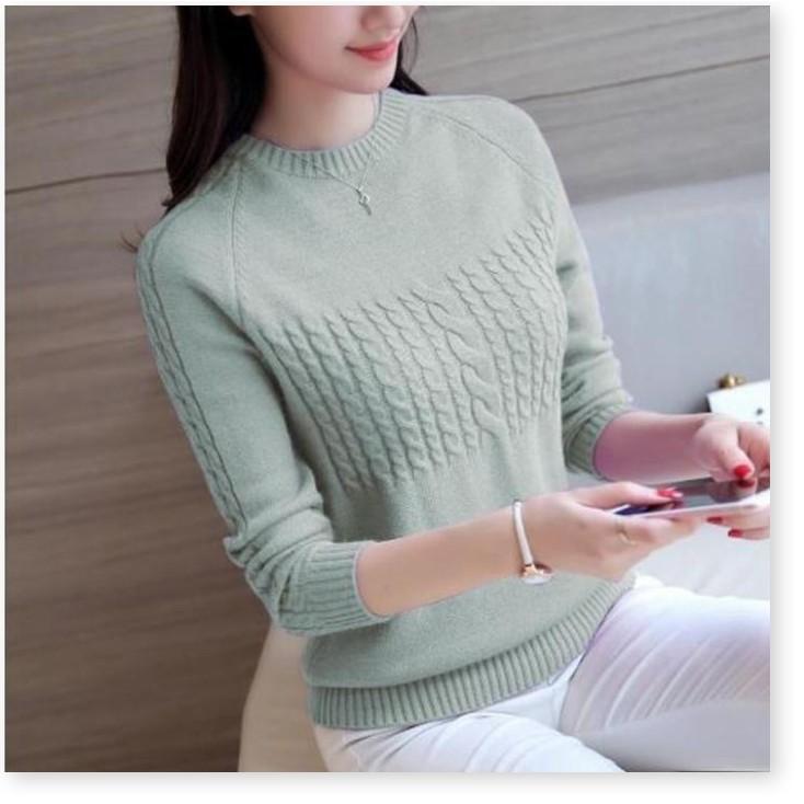 ÁO LEN NỮ THỜI TRANG CHẤT DÀY MỊN A0085, ÁO LEN NỮ HÀN QUỐC